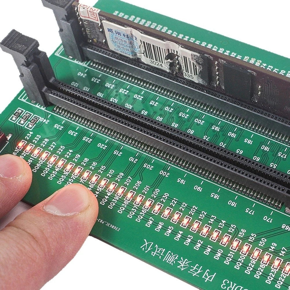 DDR3 Memory Tester Card for Desktop with LED Display and USB Power Supply