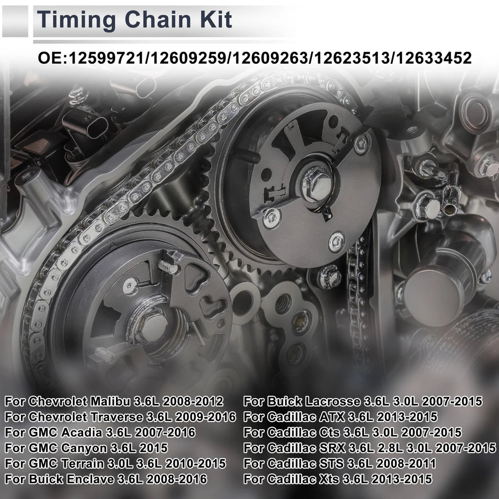 Timing Chain Kit Replacement for Chevrolet Camaro Traverse for GMC (2012–2018)