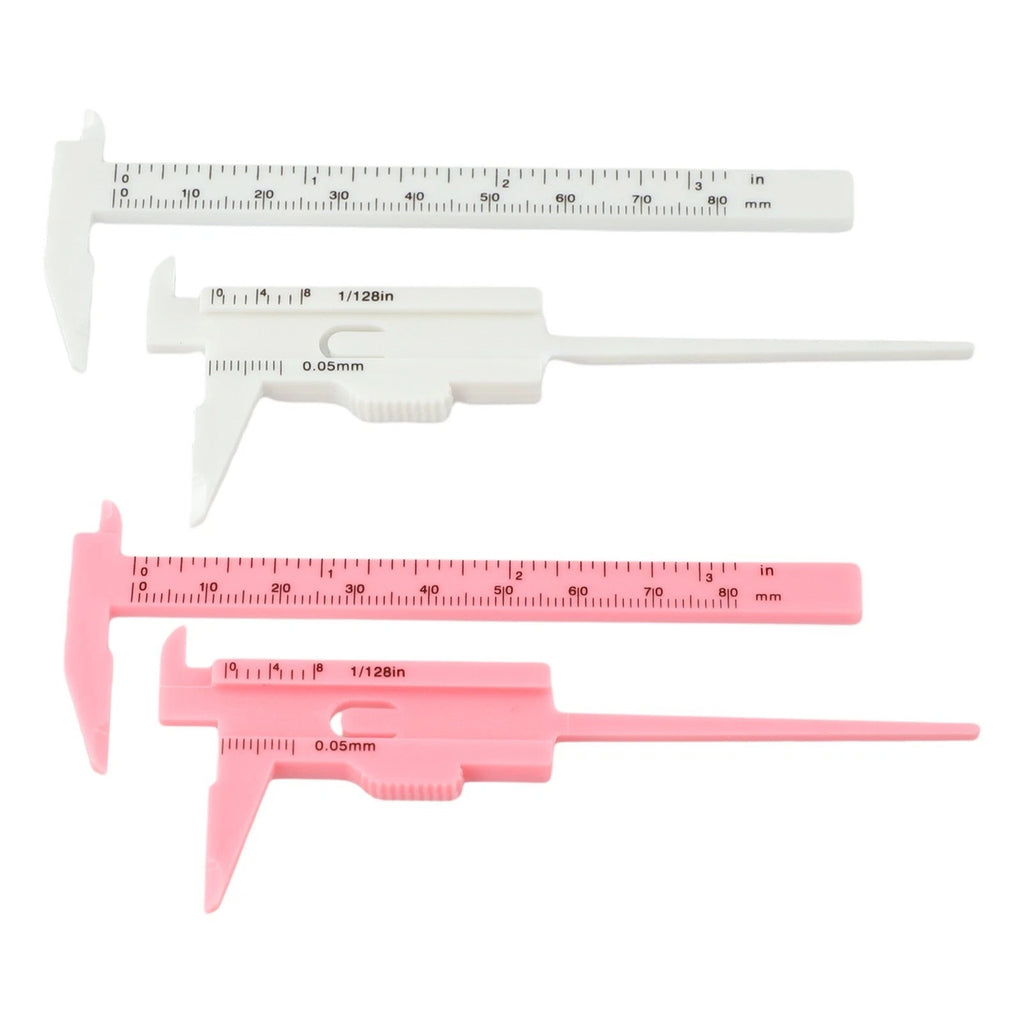 2X 80mm Plastic Sliding Caliper Gauge for Precision Measuring