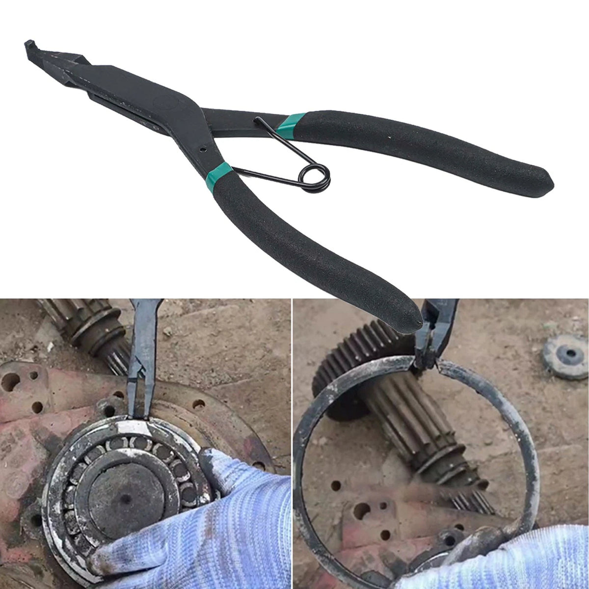 Flat Tip Circlip Pliers for Easy Retaining Ring Removal and Installation