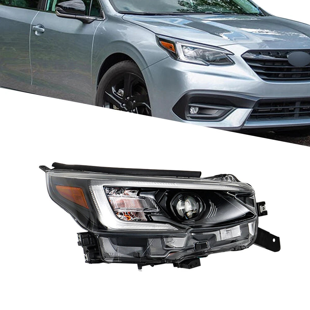 Headlight for Subaru Legacy/Outback (2020) Right Side LED Black Housing