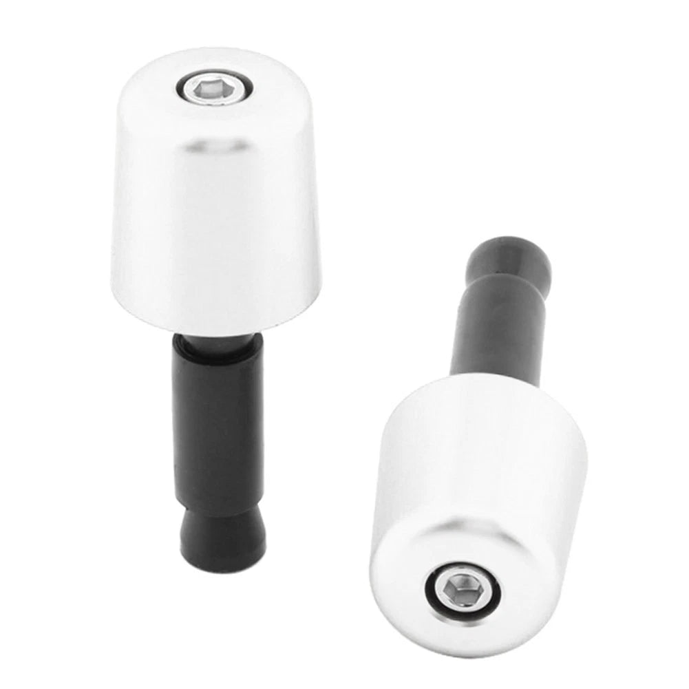 Handlebar Grips for Universal Motorcycle (1.5in/38.1mm) - Silver