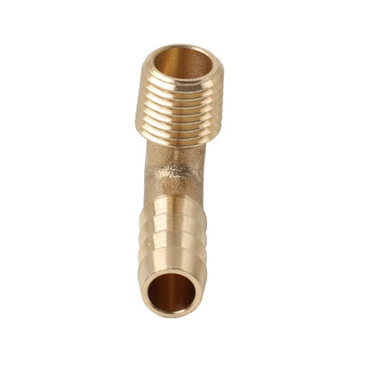 Brass Hose Barb Fitting Elbow 3/8" x 1/4 NPT Male Connector
