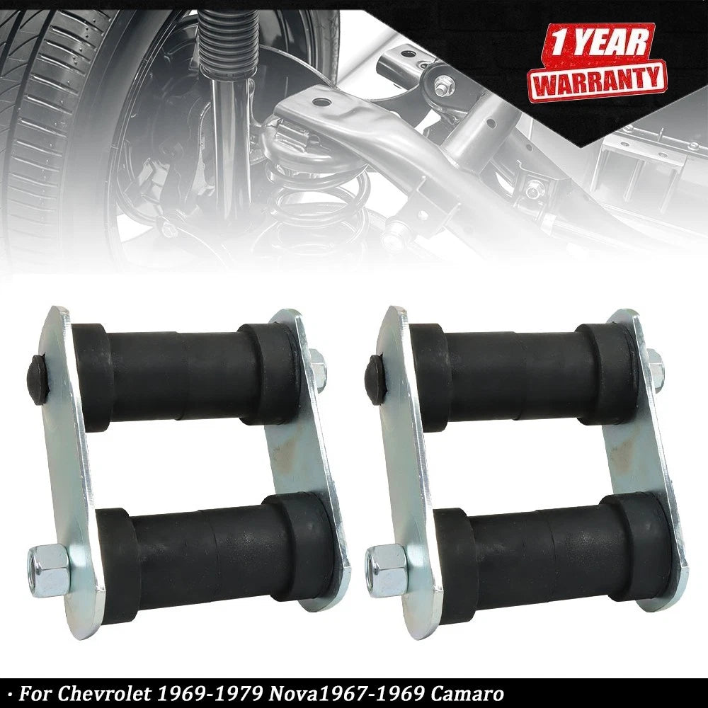 Leaf Spring Rear Shackle Kits Pair for Chevrolet Nova/Camaro (1969–1979)