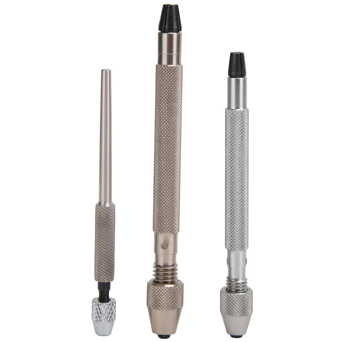 3-Size Hand Drill Set for Watch Repair Tools (Silver Alloy)