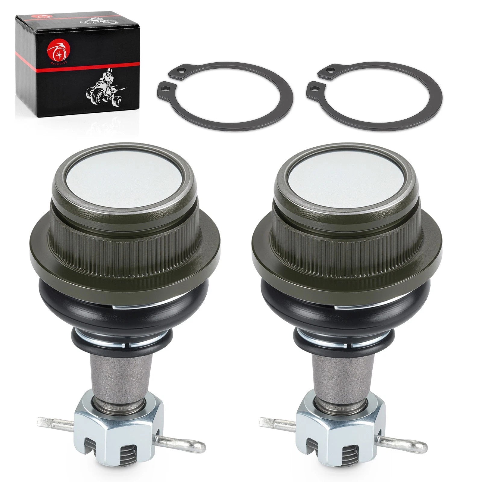 Set of 2 Front Lower A Arm Ball Joints for Kawasaki Mule 3020 (2001–2003)