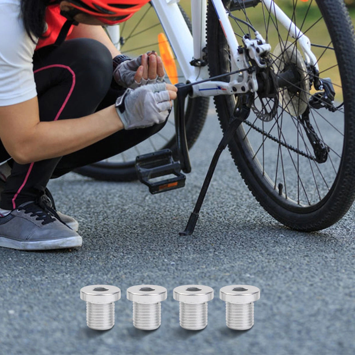 4PCS M10 Bike Bolts for Rear Derailleur Hanger Installation