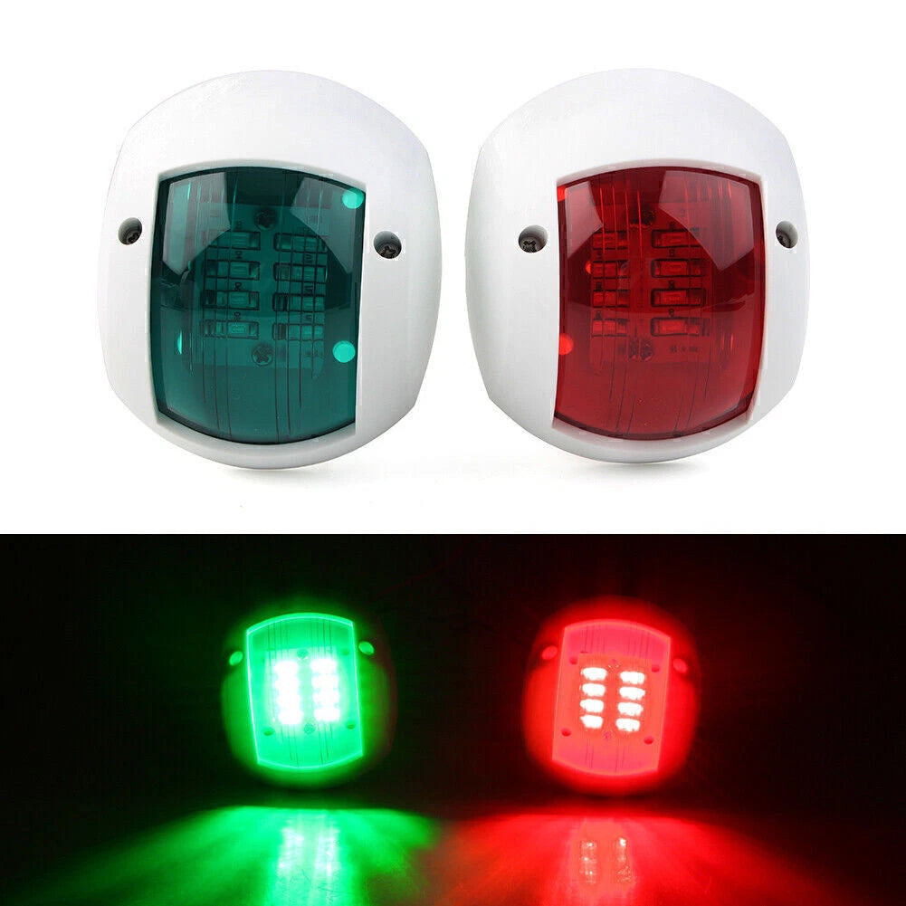 Pair LED Navigation Lights for Marine Boat (12V)