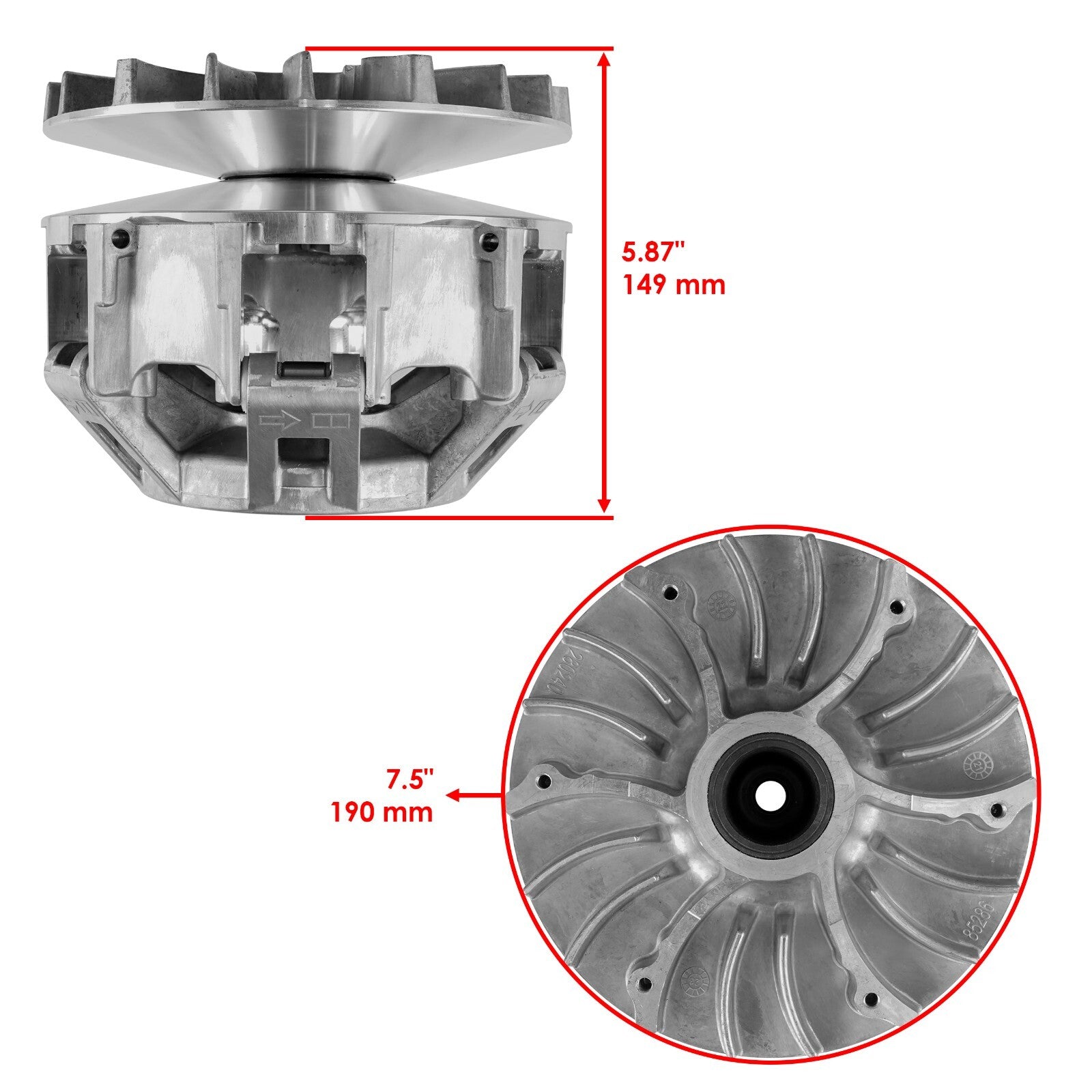 Primary Drive Clutch Replacement with Weights and Spring for Can-Am Renegade 1000 (2012–2015)