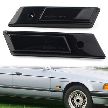 2X Dynamic LED Side Marker Turn Signal Light for BMW 3 5 7 Series (E32 E34 E36)