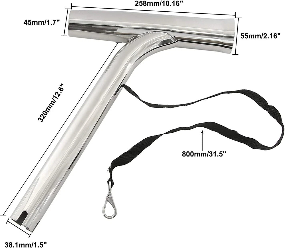 2X Stainless Outrigger Rod Holder for Fishing Rods