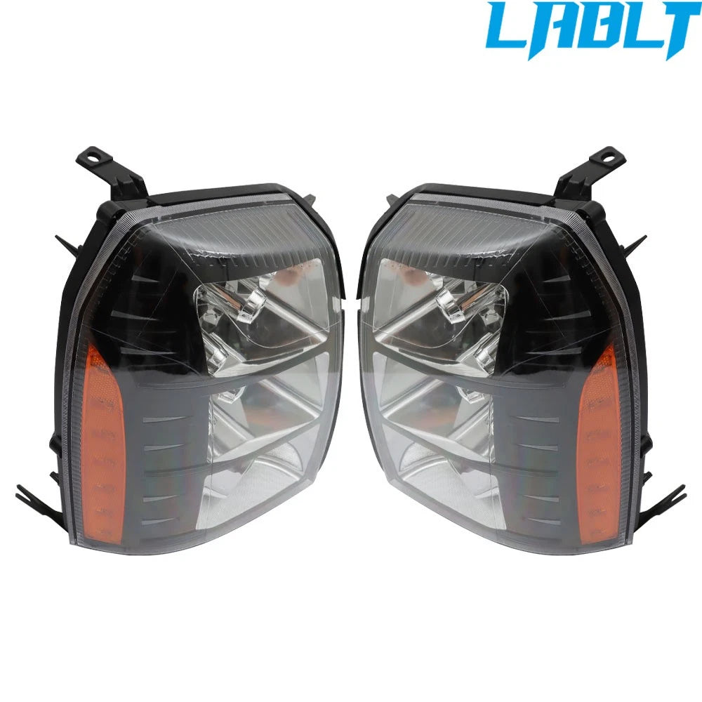 Set of 2 Headlights for Cadillac Escalade (2007–2014)
